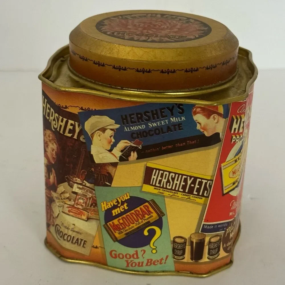 vintage 1995 Hershey's Chocolate Edition #3 collectible metal tin canister EMPTY